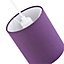 Contemporary and Elegant Vivid Purple Linen Fabric 18cm High Cylinder Lamp Shade
