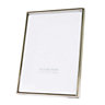 Contemporary and Simple Rectangular Nickel Plated Steel Metal 5x7 Picture Frame