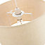 Contemporary and Sleek 12 Inch Cream Linen Fabric Drum Lamp Shade 60w Maximum