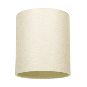 Contemporary and Sleek Cream Linen Fabric 6 Cylindrical Lamp Shade 60w Maximum