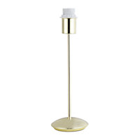 Contemporary and Sleek Polished Brass Metal Table Lamp Base with Inline Switch