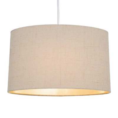 Oval linen deals lamp shade