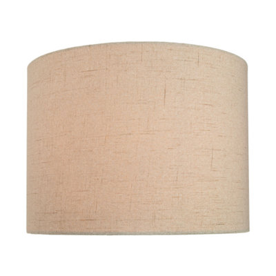 Beige drum lamp deals shade