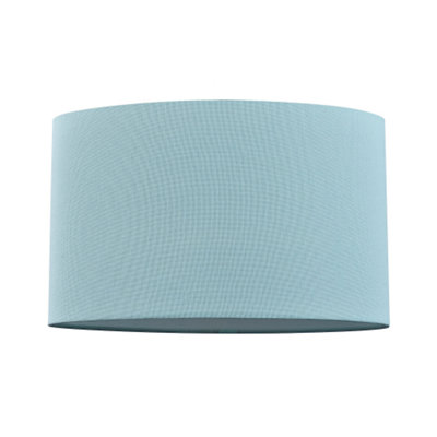 Contemporary and Stylish Duck Egg Linen Fabric Oval Lamp Shade - 30cm Width