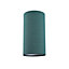 Contemporary and Stylish Forest Green Linen Fabric Tall Cylindrical Lampshade