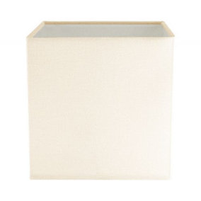Contemporary and Stylish Soft Cream Linen Fabric Square 16cm Lamp Shade