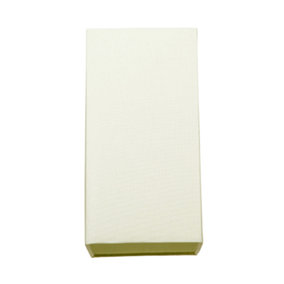 Contemporary and Stylish Soft Cream Linen Fabric Tall Rectangular 25cm Lampshade