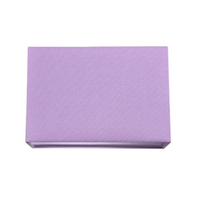 Contemporary and Stylish Soft Lilac Linen Fabric Rectangular Lamp Shade