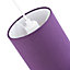Contemporary and Stylish Vivid Purple Linen Fabric Tall Cylindrical Lampshade