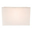 Contemporary and Stylish White Linen Fabric Rectangular Lamp Shade