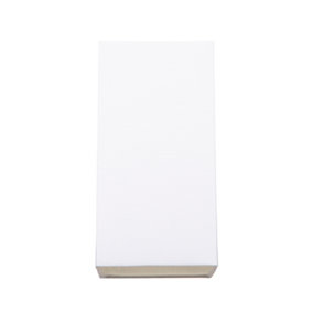Contemporary and Stylish White Linen Fabric Tall Rectangular 25cm Lampshade