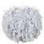 Contemporary and Unique Large Grey Real Feather Decorated Pendant Light Shade