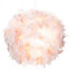 Contemporary and Unique Large Pink Real Feather Decorated Pendant Light Shade
