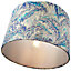 Contemporary and Vivid Peacock Print Table/Pendant Lamp Shade in Soft Cotton