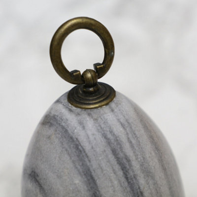 Contemporary Antique Doorstop Grey Marble Heavy Weight Decorative Door Stop - 3