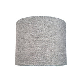 Contemporary Ash Grey Linen Fabric 6 Clip-On Candle Lamp Shade