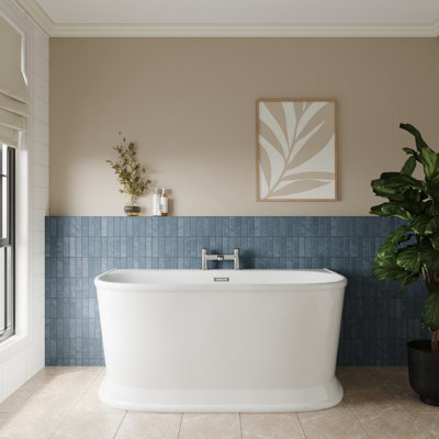 Contemporary Back To Wall Freestanding Bath from Balterley - 1500mm x 760mm