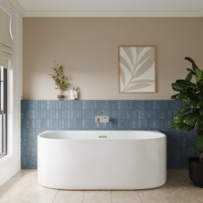 Contemporary Back To Wall Freestanding Bath from Balterley - 1700mm x 750mm