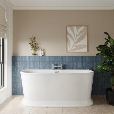 Contemporary Back To Wall Freestanding Bath from Balterley - 1700mm x 760mm