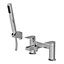 Contemporary Bath Shower Mixer Tap with Shower Kit - Chrome - Balterley