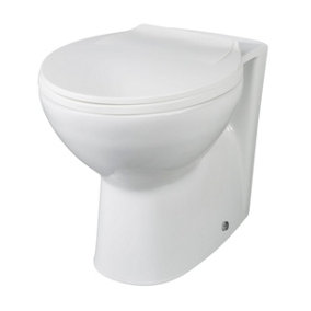 Contemporary Bathroom Back to Wall Toilet Pan  , 410mm x 355mm, White