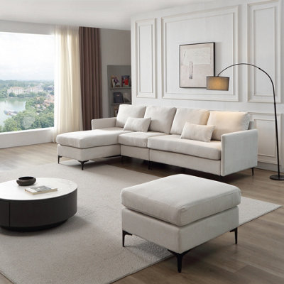 Contemporary beige sofa discount