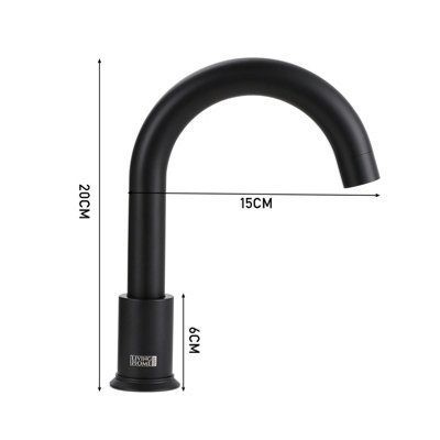 Contemporary Black 2-Handle Widespread Bathroom Faucet Mixer Tap