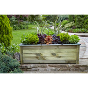 Contemporary Cambridge Wooden Planter - 150x50