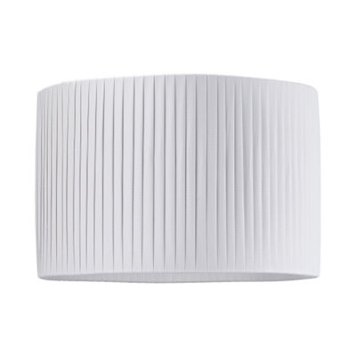 Pleated grey deals lamp shade