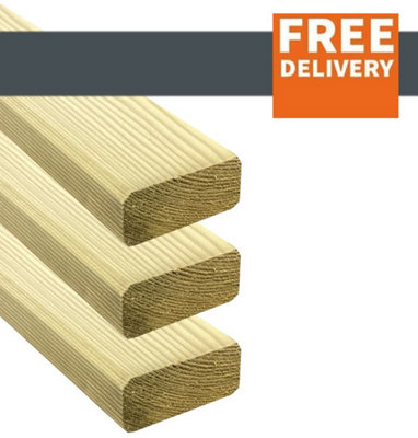 Contemporary Fencing slats 45mm (W) x 18mm(T) x 3600mm(L) 10 Lengths In A Pack