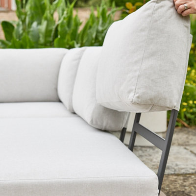 Contemporary Five Seater Garden Sofa & Coffee Table Corner Couch Acacia Wood Outdoor Seating Patio Lawn Decking Furniture - 7