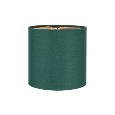 Contemporary Forest Green 6" ClipOn Candle Lamp Shade with Copper