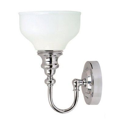 Contemporary IP44 Wall Light with Chrome Finish and G9 LED Bulb