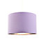 Contemporary Lilac Cotton 10" Table/Pendant Lampshade with Shiny Silver Inner