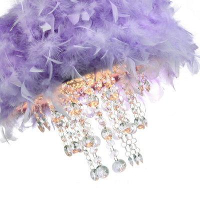 Lilac feather light shade sales