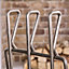 Contemporary Pewter Antique Fireplace Set with 3 Tools Fireside Companion Set