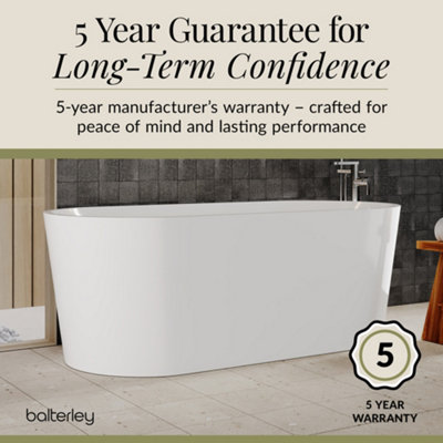 Contemporary Rounded Rectangular Freestanding Bath from Balterley ...