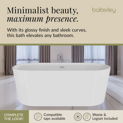 Contemporary Rounded Rectangular Freestanding Bath from Balterley ...