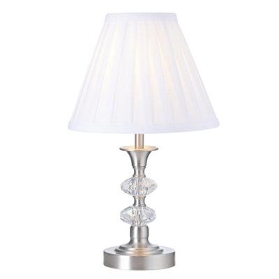 Contemporary Satin Nickel Power Saving and Eco Friendly LED Touch Table Lamp