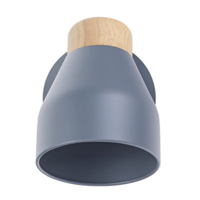 Contemporary Scandinavian Designed Wall Light Fitting in Charcoal Graphite Grey