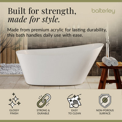 Contemporary Slipper Freestanding Bath from Balterley - 1600mm x 750mm
