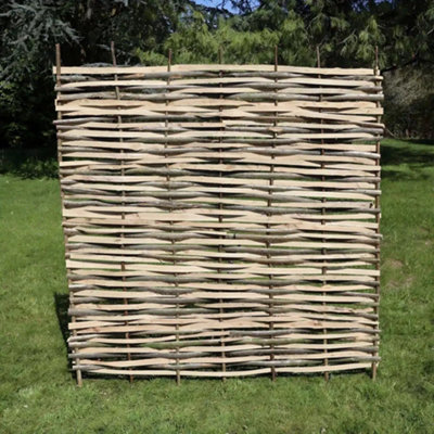 Contemporary Split Hazel Hurdle Fence Panel 6ft x 4ft 6in - 3