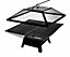 Contemporary Square Fire Pit & BBQ Grill
