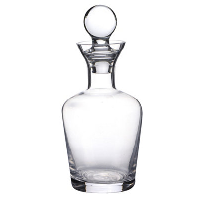 Contemporary Stout Glass Wine Whiskey Decanter with Round Stopper Father's Day Gifts Ideas