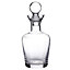 Contemporary Stout Glass Wine Whiskey Decanter with Round Stopper