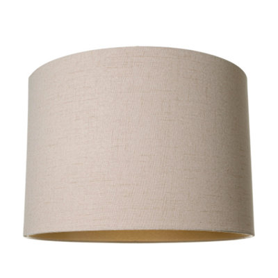 Contemporary Taupe Textured Linen Fabric 16 Lamp Shade with Satin Inner ...