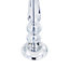 Contemporary Transparent K9 Crystal Glass Table Lamp Base with Faceted Spheres