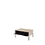 Contemporary TREND Coffee Table with Storage (H)500mm (W)1000mm (D)700mm - Sand Beige with Black Legs