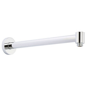 Contemporary Wall Mount Round Shower Arm - 328mm - Chrome - Balterley