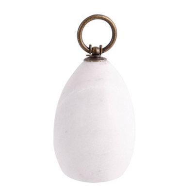 Contemporary White Marble Door Stopper Heavy Weight Decorative Door Stop